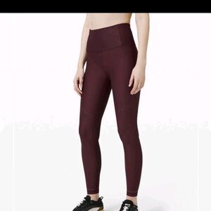 NWT S6 Lululemon Zoned In Tight *27"Plum Shadow